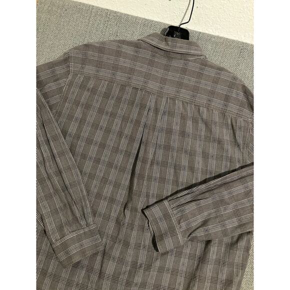 Nat Nast Luxury Original Shirt Men's XL Brown Plaid Elbow Patch Dress Preppy - Picture 6 of 10